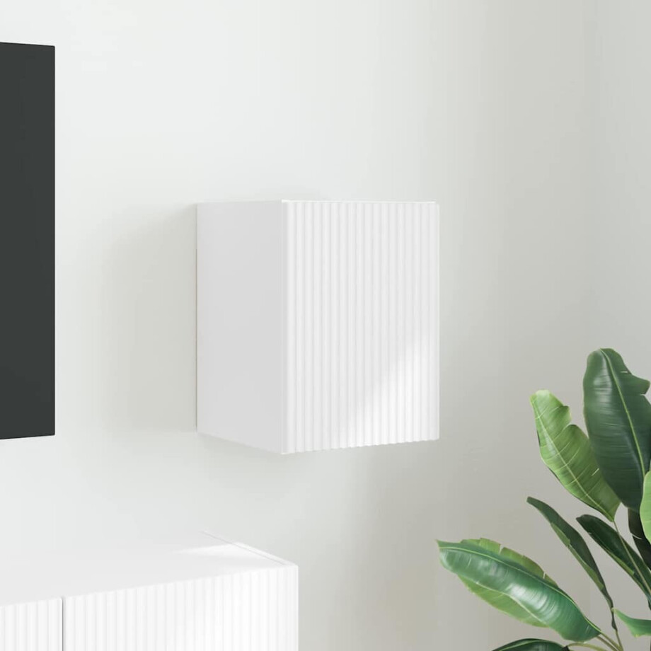 vidaXL TV Wandkast Wandgemonteerd Wit 30 x 31 x 40 cm Bewerkt hout vidaXL TV Wandkast Wandgemonteerd Wit 30 x 31 x 40 cm Bewerkt hout afbeelding 1