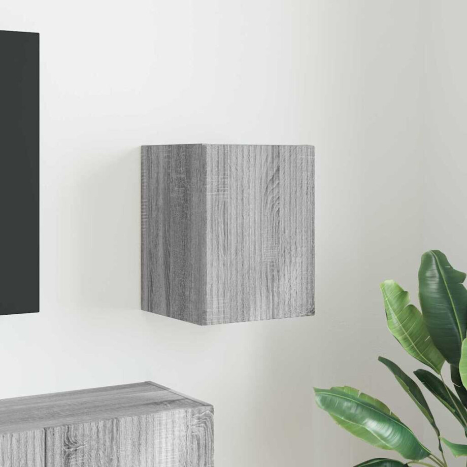 vidaXL TV Wandkast Grijs Sonoma 30 x 31 x 40 cm Bewerkt hout vidaXL TV Wandkast Grijs Sonoma 30 x 31 x 40 cm Bewerkt hout afbeelding 1