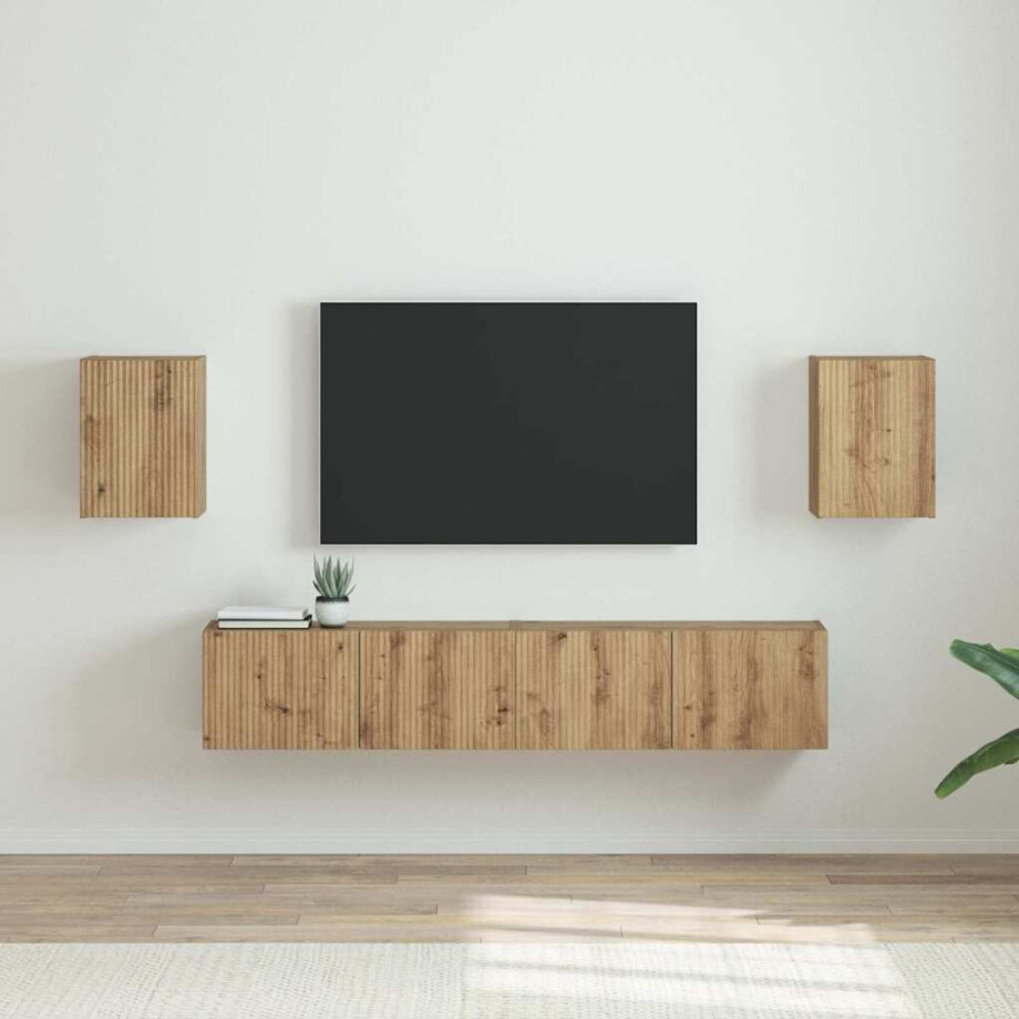 vidaXL TV Wandkast 2 pcs Ambachtelijk eiken 30 x 31 x 40 cm vidaXL TV Wandkast 2 pcs Ambachtelijk eiken 30 x 31 x 40 cm afbeelding 1