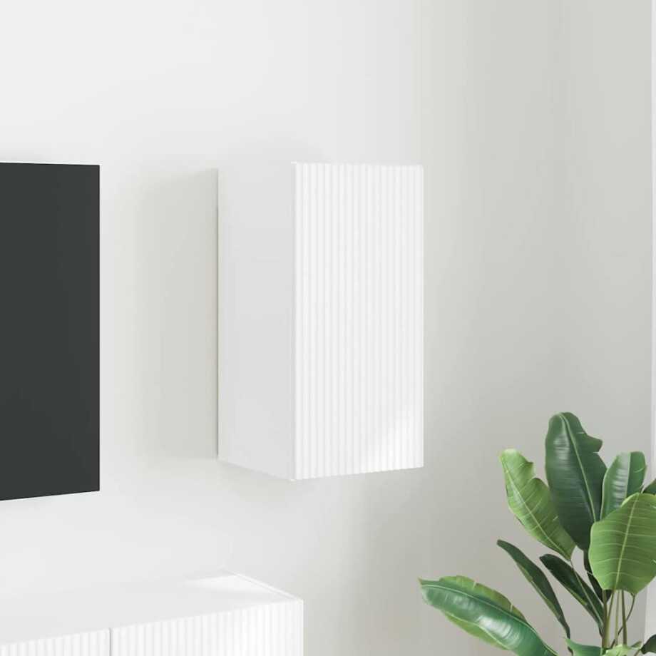 vidaXL TV Wandkast Wandgemonteerd Wit 30 x 31 x 60 cm Bewerkt hout vidaXL TV Wandkast Wandgemonteerd Wit 30 x 31 x 60 cm Bewerkt hout afbeelding 1