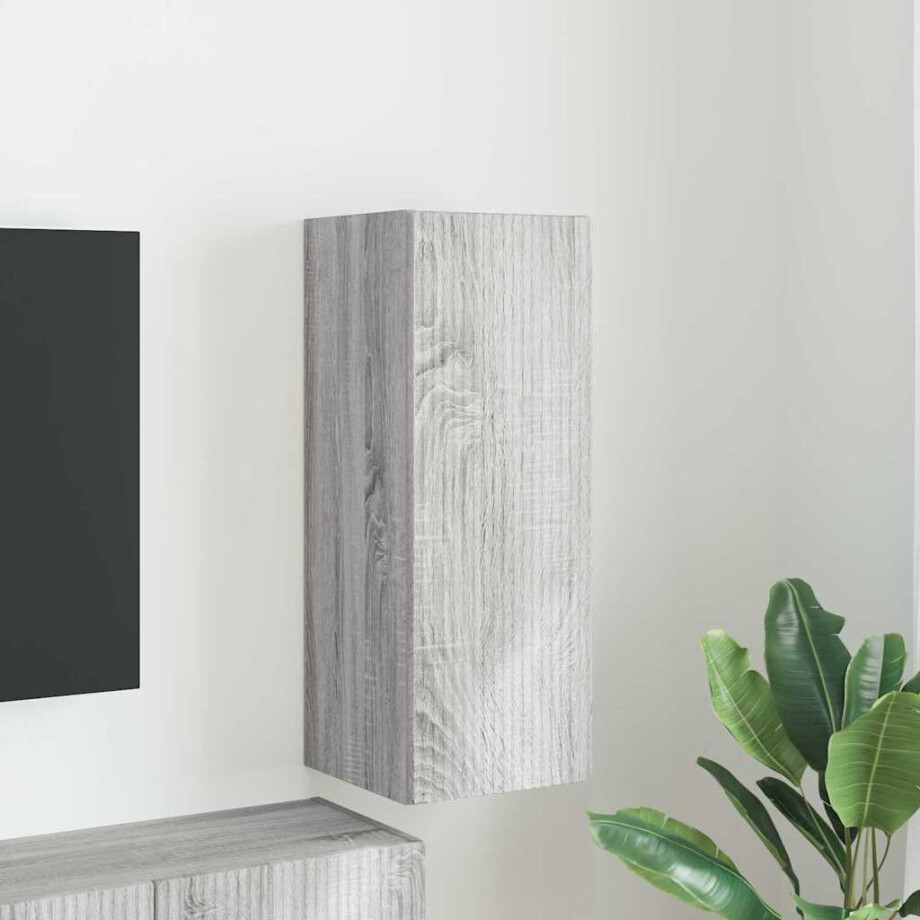 vidaXL TV Wandkast Grijs Sonoma 30 x 31 x 80 cm Bewerkt hout vidaXL TV Wandkast Grijs Sonoma 30 x 31 x 80 cm Bewerkt hout afbeelding 1