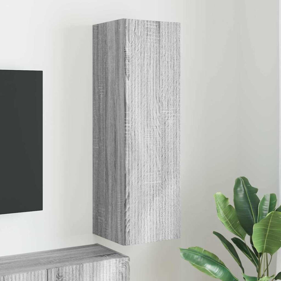 vidaXL TV Wandkast Grijs Sonoma 30 x 31 x 100 cm Bewerkt hout vidaXL TV Wandkast Grijs Sonoma 30 x 31 x 100 cm Bewerkt hout afbeelding 1