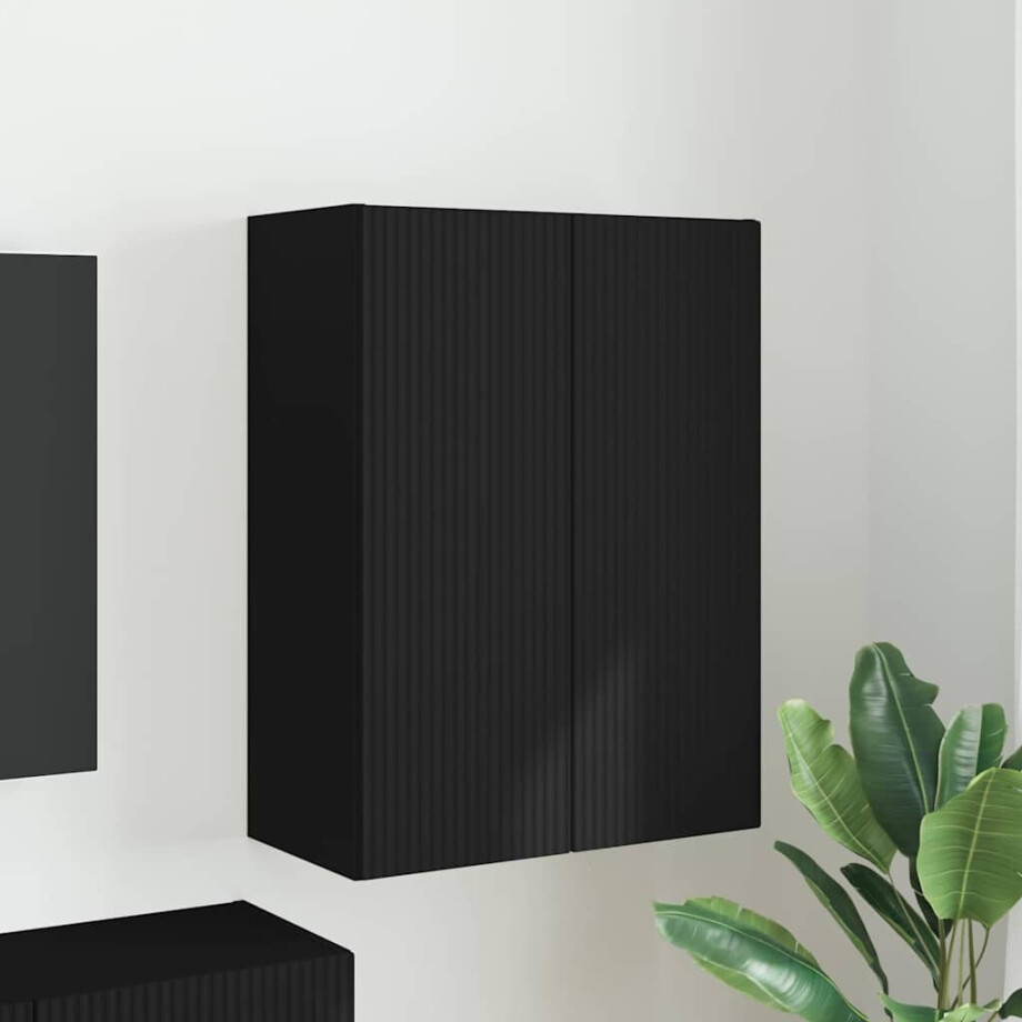 vidaXL TV-wandkast Wandgemonteerd Zwart 59,5 x 31 x 80 cm Bewerkt hout vidaXL TV-wandkast Wandgemonteerd Zwart 59,5 x 31 x 80 cm Bewerkt hout afbeelding 1