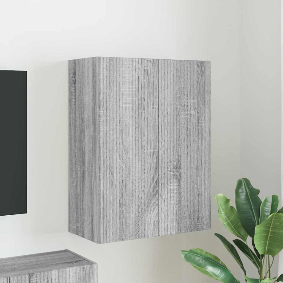 vidaXL TV-wandkast Grijs Sonoma 59,5 x 31 x 80 cm Bewerkt hout vidaXL TV-wandkast Grijs Sonoma 59,5 x 31 x 80 cm Bewerkt hout afbeelding 1