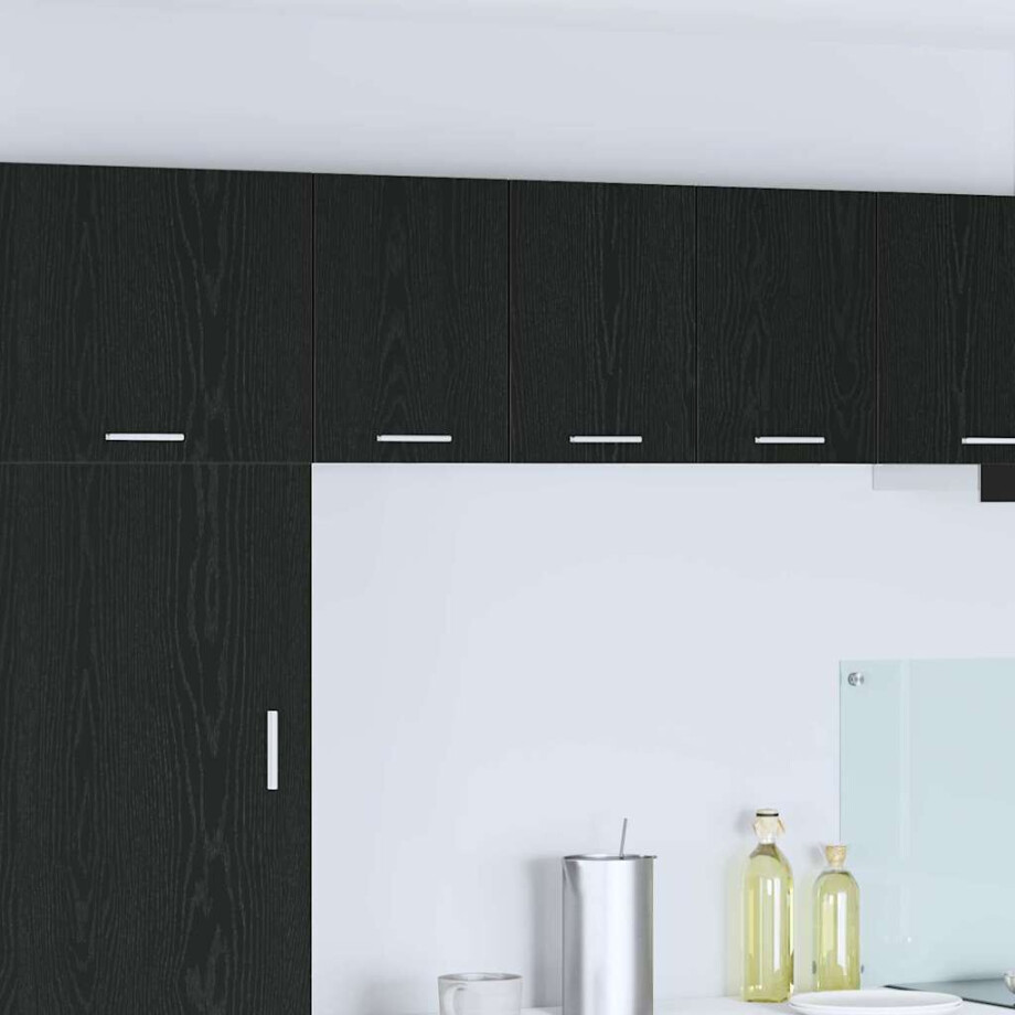 vidaXL Hangkast Zwarte Eik en Wit 30 x 31 x 40 cm Bewerkt hout vidaXL Hangkast Zwarte Eik en Wit 30 x 31 x 40 cm Bewerkt hout afbeelding 1