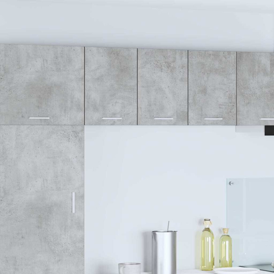 vidaXL Hangkast 2 pcs Beton Grijs en Wit 30 x 31 x 40 cm Bewerkt hout vidaXL Hangkast 2 pcs Beton Grijs en Wit 30 x 31 x 40 cm Bewerkt hout afbeelding 1