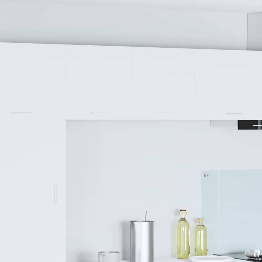 vidaXL Hangkast met opslag 2 pcs Wit 40 x 31 x 40 cm Bewerkt hout afbeelding 1