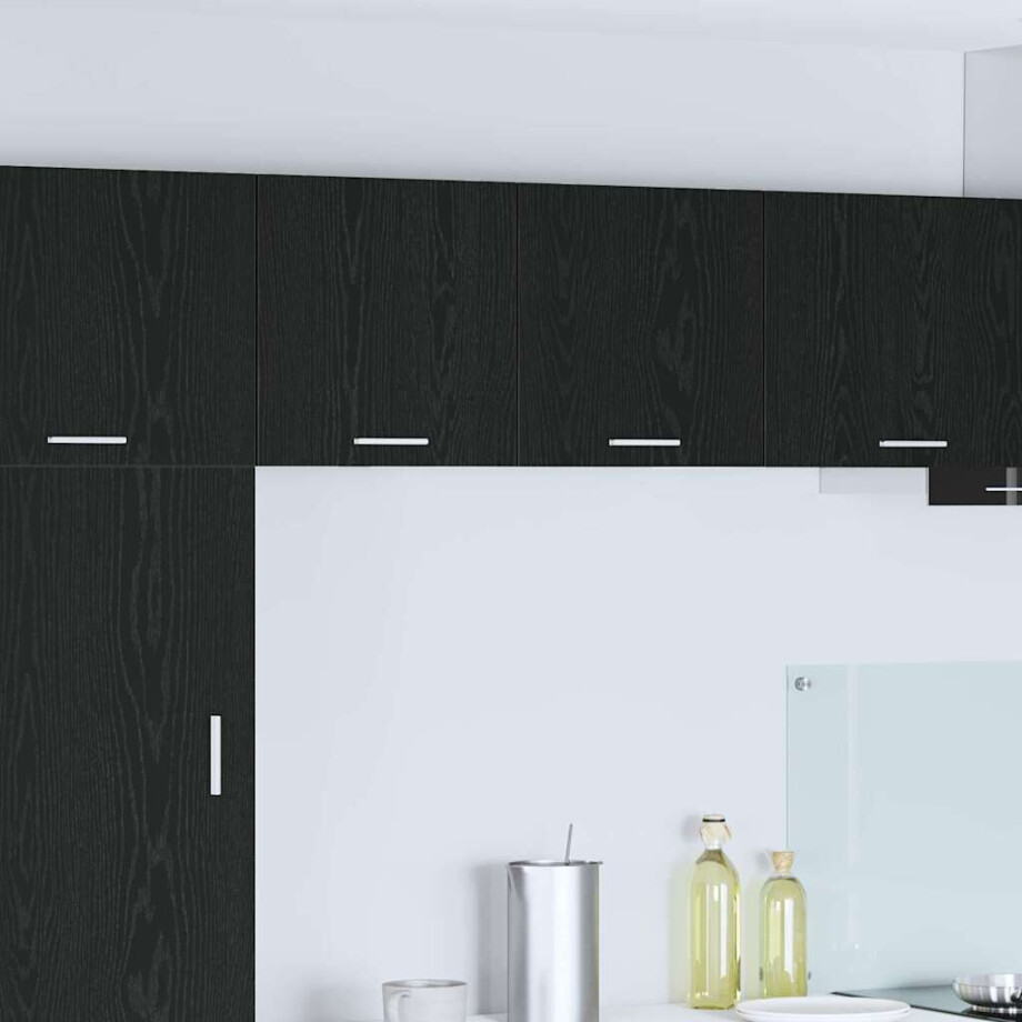 vidaXL Hangkast Zwarte Eik en Wit 40 x 31 x 40 cm Bewerkt hout vidaXL Hangkast Zwarte Eik en Wit 40 x 31 x 40 cm Bewerkt hout afbeelding 1