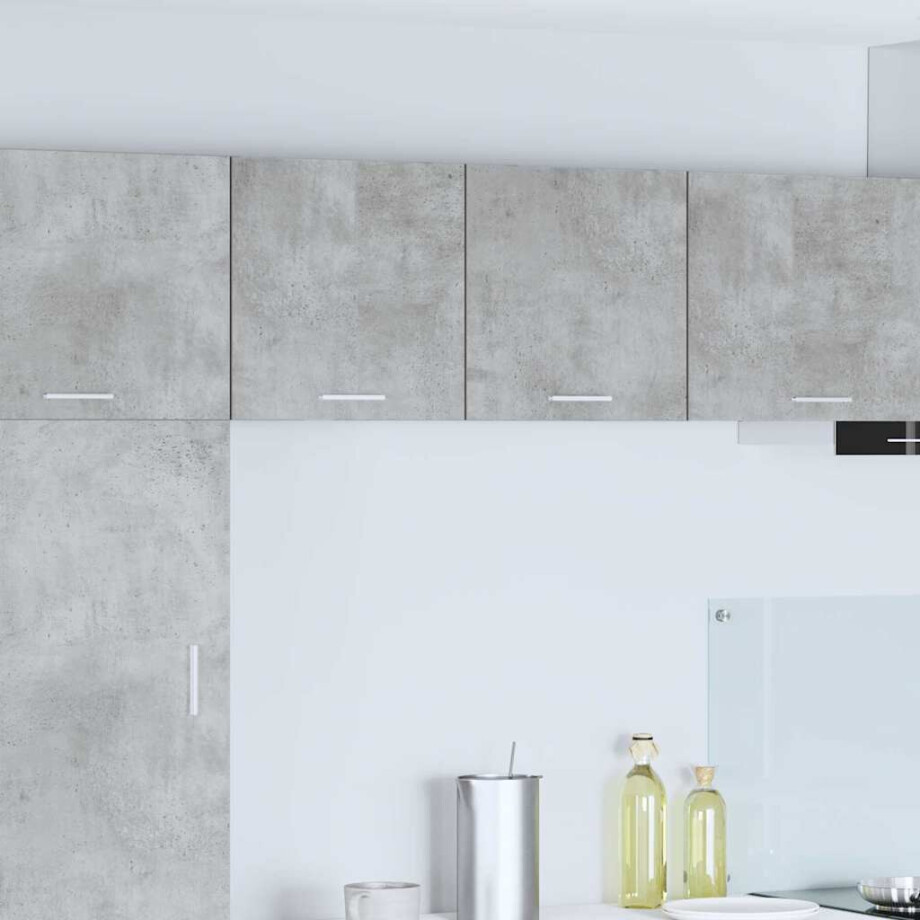 vidaXL Hangkast 2 pcs Beton Grijs en Wit 40 x 31 x 40 cm Bewerkt hout vidaXL Hangkast 2 pcs Beton Grijs en Wit 40 x 31 x 40 cm Bewerkt hout afbeelding 1