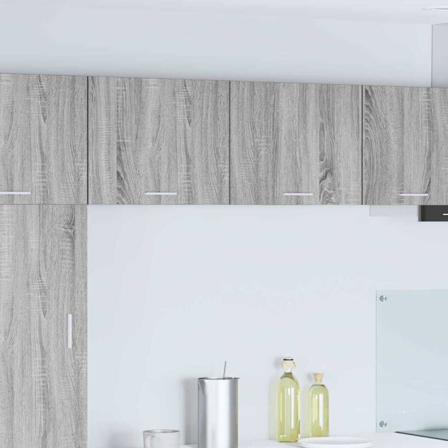 vidaXL Hangkast Grijs Sonoma en Wit 50 x 31 x 40 cm Bewerkt hout vidaXL Hangkast Grijs Sonoma en Wit 50 x 31 x 40 cm Bewerkt hout afbeelding 1