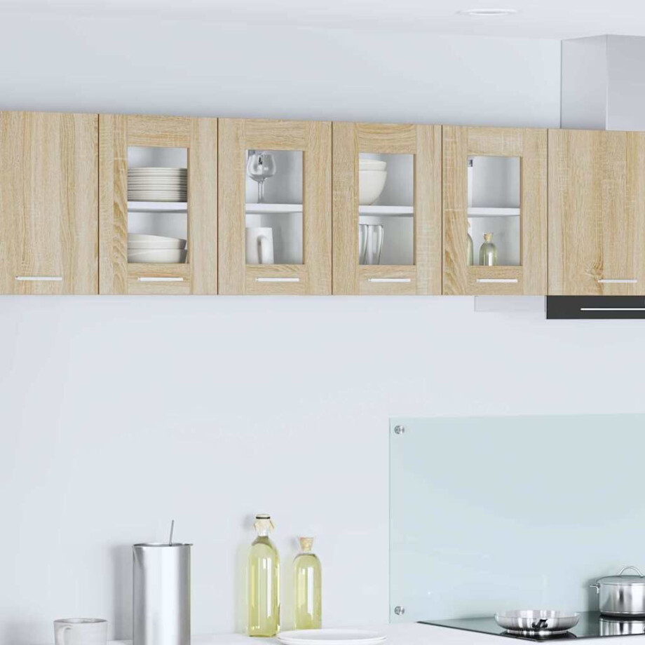 vidaXL Hangkast 2 pcs Sonoma Eiken 60 x 31 x 40 cm Bewerkt hout vidaXL Hangkast 2 pcs Sonoma Eiken 60 x 31 x 40 cm Bewerkt hout afbeelding 1