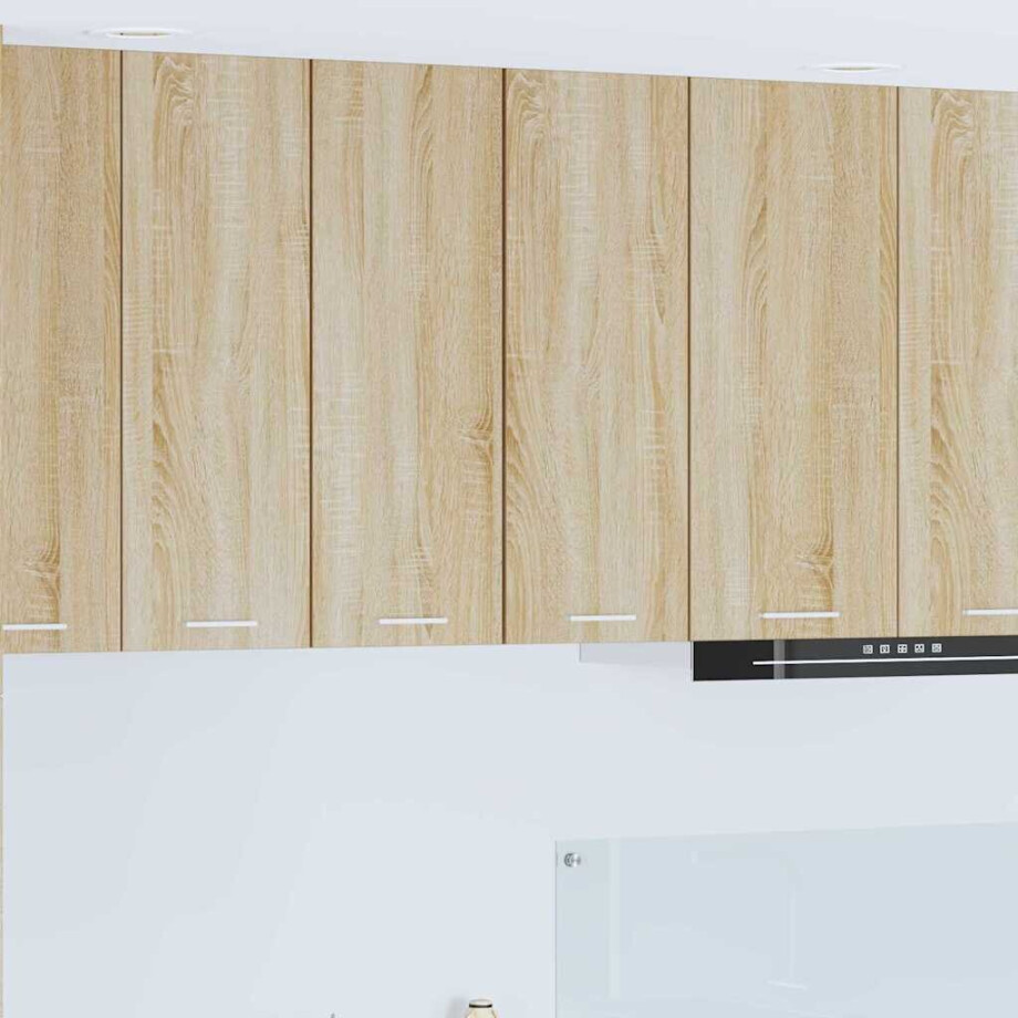 vidaXL Hangkast Sonoma Eik en Wit 30 x 31 x 80 cm Bewerkt hout vidaXL Hangkast Sonoma Eik en Wit 30 x 31 x 80 cm Bewerkt hout afbeelding 1