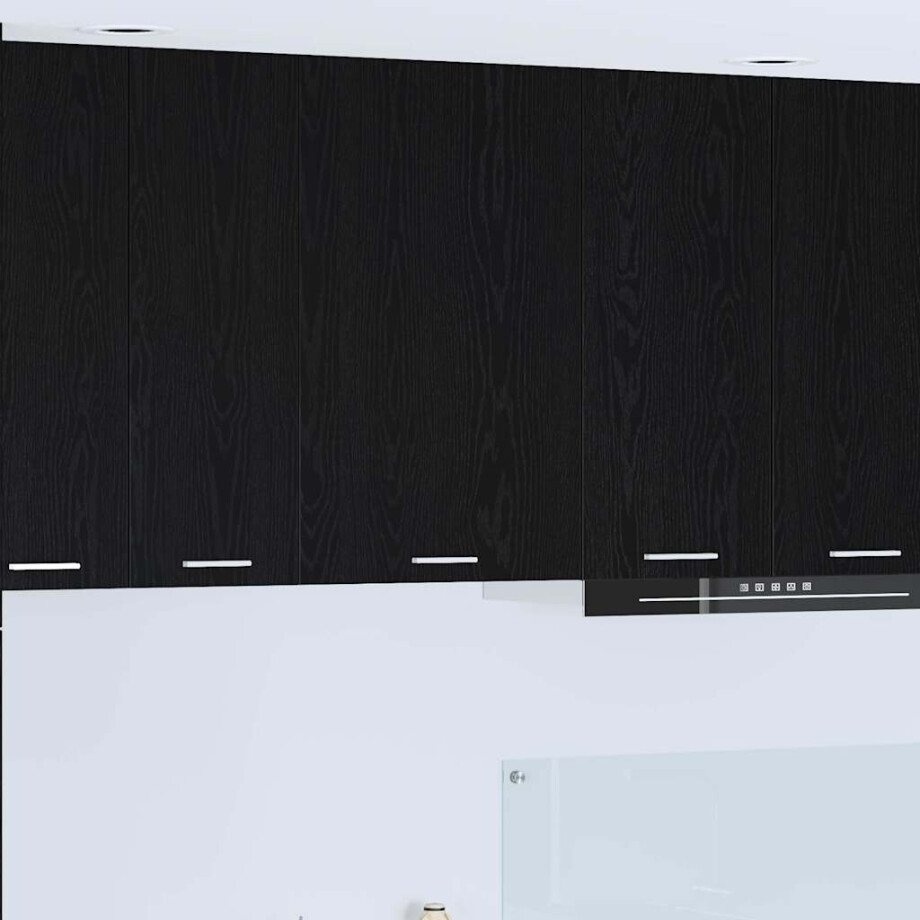 vidaXL Hangkast Zwarte Eik en Wit 50 x 31 x 80 cm Bewerkt hout vidaXL Hangkast Zwarte Eik en Wit 50 x 31 x 80 cm Bewerkt hout afbeelding 1