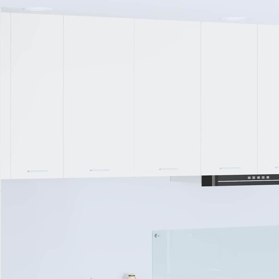 vidaXL Hangkast met plank Riga Wit 80 x 31 x 80 cm Bewerkt hout vidaXL Hangkast met plank Riga Wit 80 x 31 x 80 cm Bewerkt hout afbeelding 1