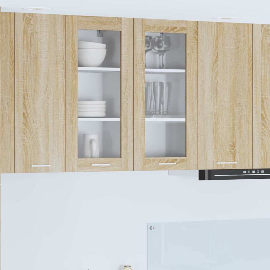 vidaXL Hangkast met opslag Sonoma Eiken 40 x 31 x 80 cm Bewerkt hout vidaXL Hangkast met opslag Sonoma Eiken 40 x 31 x 80 cm Bewerkt hout afbeelding 1