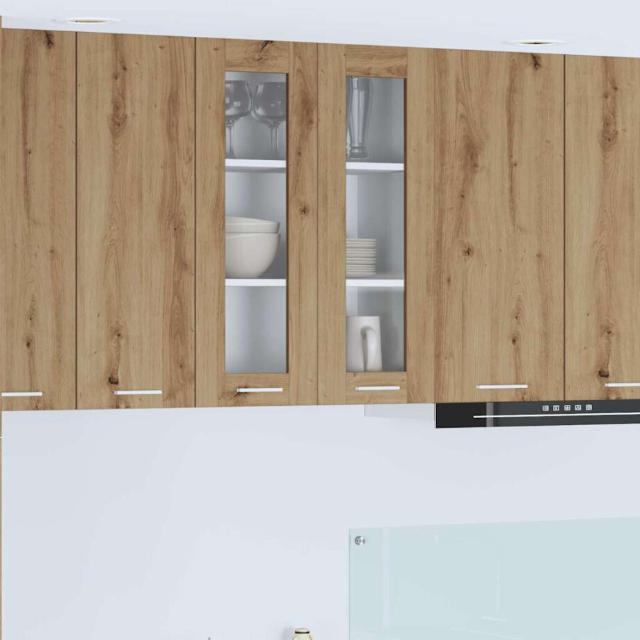 vidaXL Hangkast Riga Artisan Eiken 60 x 31 x 80 cm Bewerkt hout vidaXL Hangkast Riga Artisan Eiken 60 x 31 x 80 cm Bewerkt hout afbeelding 1