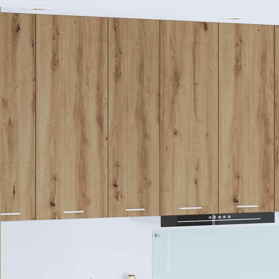 vidaXL Hangkast met opslag Artisan Eiken 30 x 31 x 100 cm Bewerkt hout vidaXL Hangkast met opslag Artisan Eiken 30 x 31 x 100 cm Bewerkt hout afbeelding 1