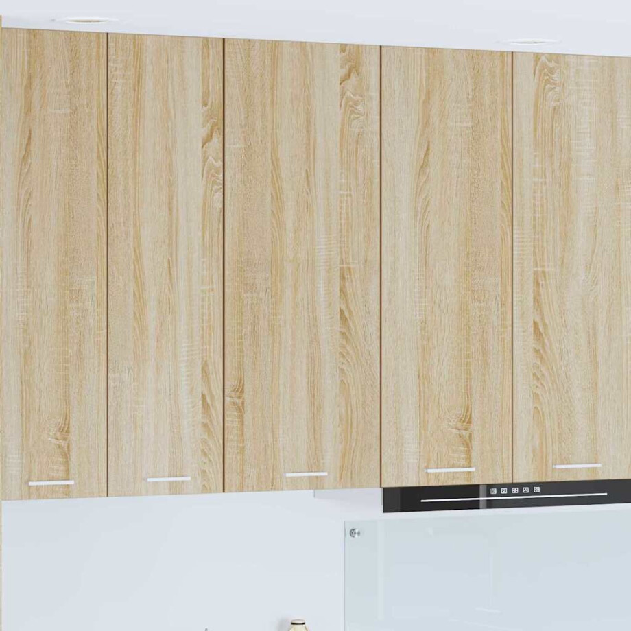 vidaXL Hangkast met opslag Sonoma Eiken 40 x 31 x 100 cm Bewerkt hout afbeelding 1
