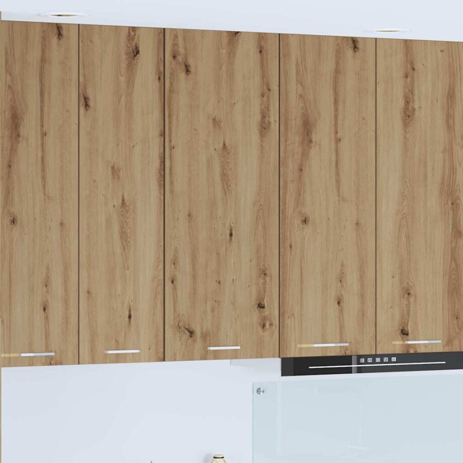 vidaXL Hangkast met opslag Artisan Eiken 40 x 31 x 100 cm Bewerkt hout vidaXL Hangkast met opslag Artisan Eiken 40 x 31 x 100 cm Bewerkt hout afbeelding 1