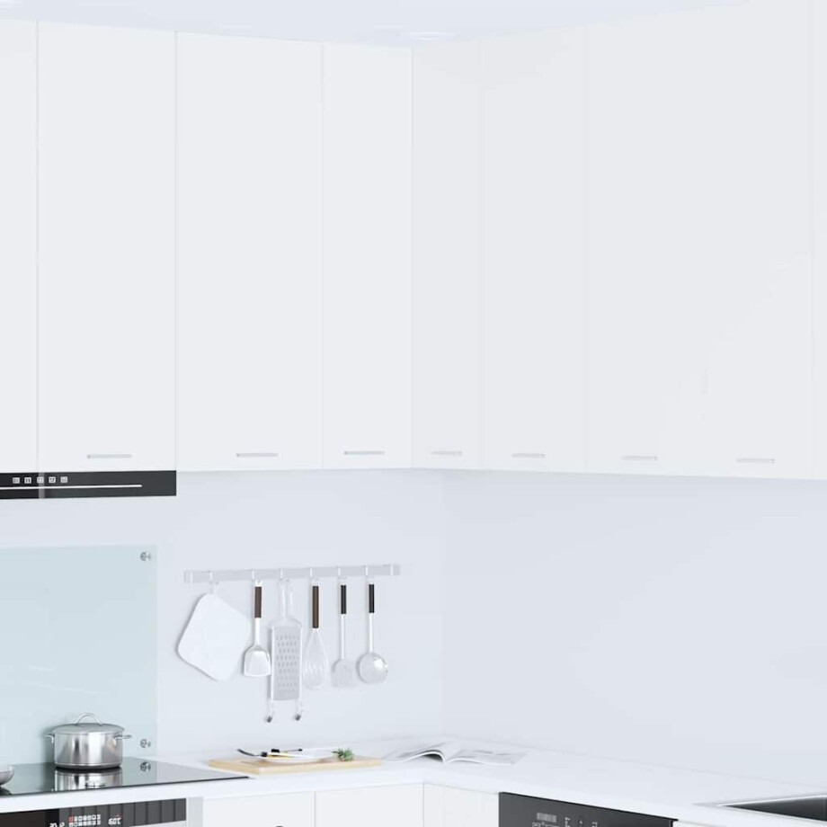 vidaXL Hangkast met opslag Wit 57 x 57 x 100 cm Bewerkt hout vidaXL Hangkast met opslag Wit 57 x 57 x 100 cm Bewerkt hout afbeelding 1