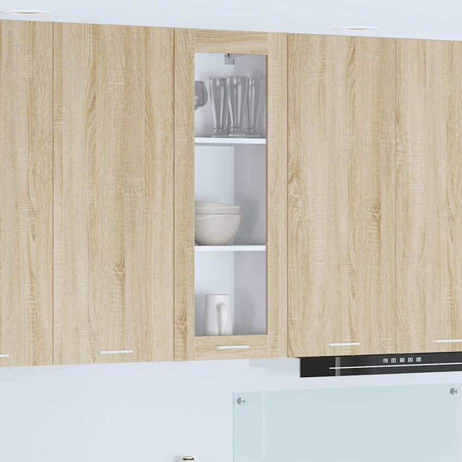 vidaXL Hangkast met opslag Sonoma Eiken 40 x 31 x 100 cm Bewerkt hout vidaXL Hangkast met opslag Sonoma Eiken 40 x 31 x 100 cm Bewerkt hout afbeelding 1