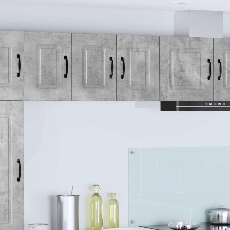 vidaXL Vaatwasserpaneel Kalmar Beton Grijs 30 x 31 x 40 cm afbeelding 1