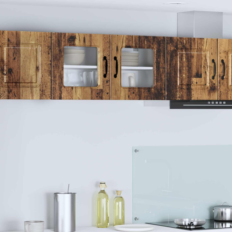 vidaXL Vaatwasserpaneel Kalmar Oudhout 80 x 31 x 40 cm Bewerkt hout afbeelding 1
