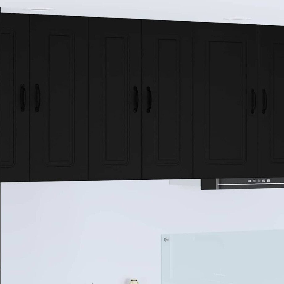 vidaXL Vaatwasserpaneel Kalmar Zwart 30 x 31 x 80 cm Bewerkt hout vidaXL Vaatwasserpaneel Kalmar Zwart 30 x 31 x 80 cm Bewerkt hout afbeelding 1