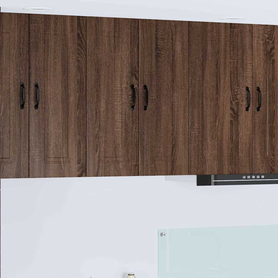 vidaXL Vaatwasserpaneel Kalmar Bruin Eiken 30 x 31 x 80 cm afbeelding 1