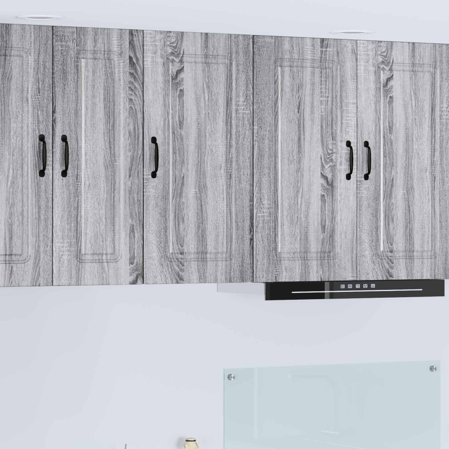 vidaXL Keukenkast Kalmar Grijs Sonoma 40 x 31 x 80 cm Bewerkt hout afbeelding 1