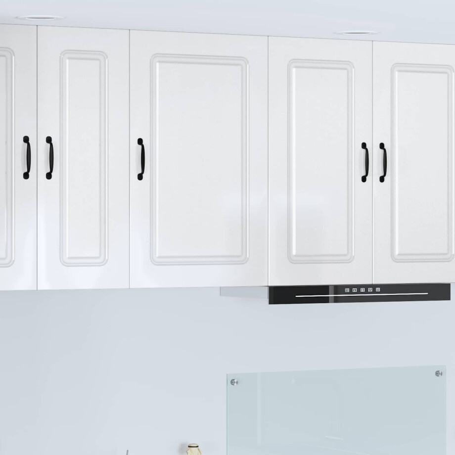 vidaXL Keukenkast Kalmar Hoogglans wit 50 x 31 x 80 cm Bewerkt hout afbeelding 1