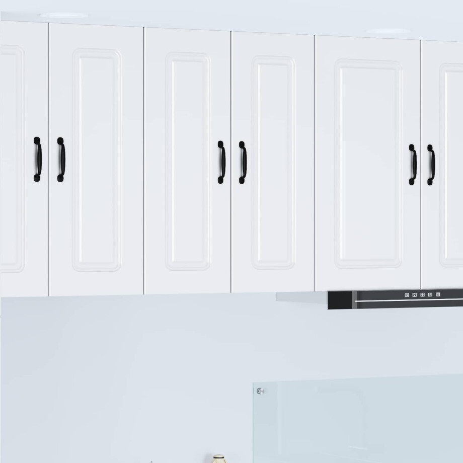 vidaXL Vaatwasserpaneel Kalmar Wit 60 x 31 x 80 cm Bewerkt hout afbeelding 1