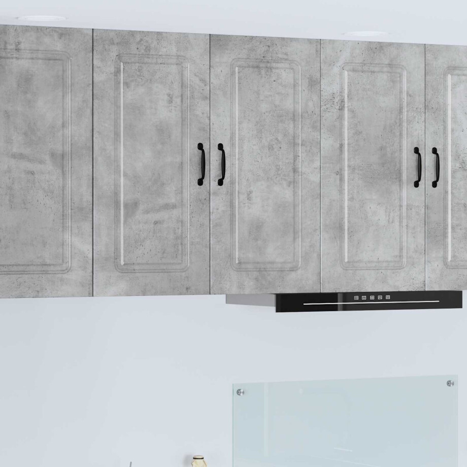 vidaXL Vaatwasserpaneel Kalmar Beton Grijs 80 x 31 x 80 cm afbeelding 1