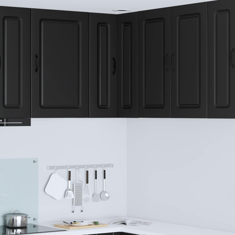 vidaXL Vaatwasserpaneel Kalmar Zwart 57 x 57 x 80 cm Bewerkt hout vidaXL Vaatwasserpaneel Kalmar Zwart 57 x 57 x 80 cm Bewerkt hout afbeelding 1