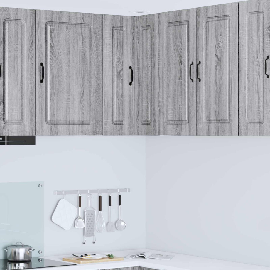 vidaXL Keukenkast Kalmar Grijs Sonoma 57 x 57 x 80 cm Bewerkt hout afbeelding 1