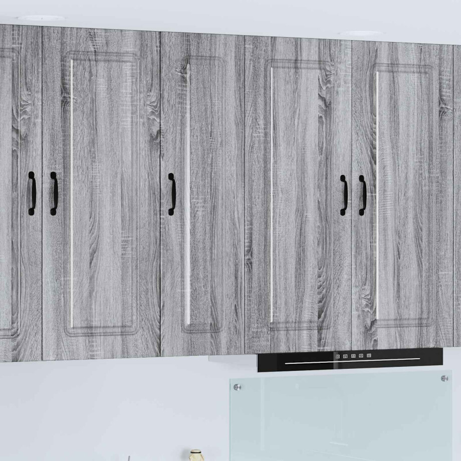 vidaXL Keukenkast Kalmar Grijs Sonoma 30 x 31 x 100 cm Bewerkt hout afbeelding 1