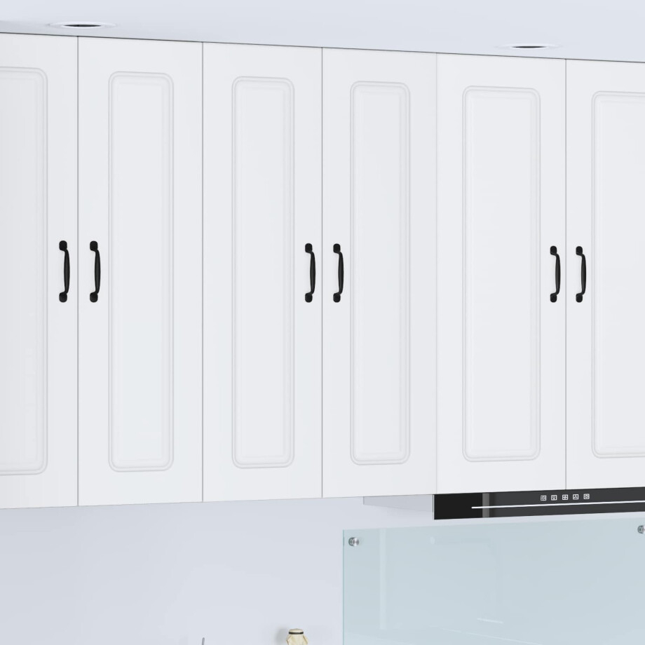 vidaXL Vaatwasserpaneel Kalmar Wit 60 x 31 x 100 cm Bewerkt hout afbeelding 1