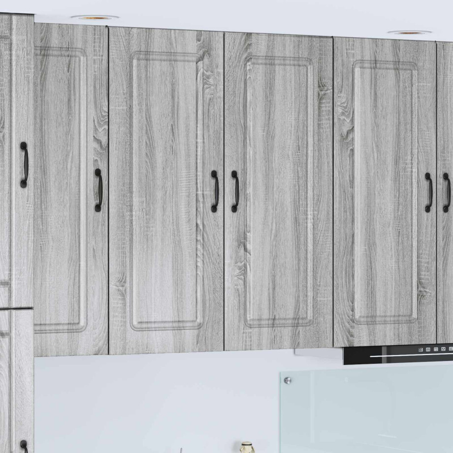 vidaXL Keukenkast Kalmar Grijs Sonoma 80 x 31 x 100 cm Bewerkt hout afbeelding 1