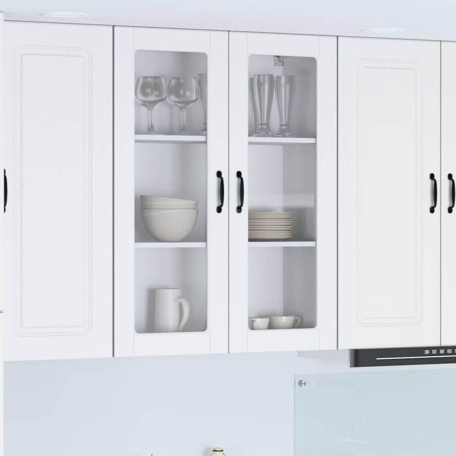 vidaXL Vaatwasserpaneel Kalmar Wit 80 x 31 x 100 cm Bewerkt hout vidaXL Vaatwasserpaneel Kalmar Wit 80 x 31 x 100 cm Bewerkt hout afbeelding 1