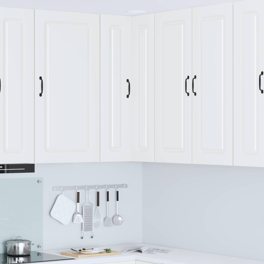 vidaXL Vaatwasserpaneel Kalmar Wit 57 x 57 x 100 cm Bewerkt hout afbeelding 1