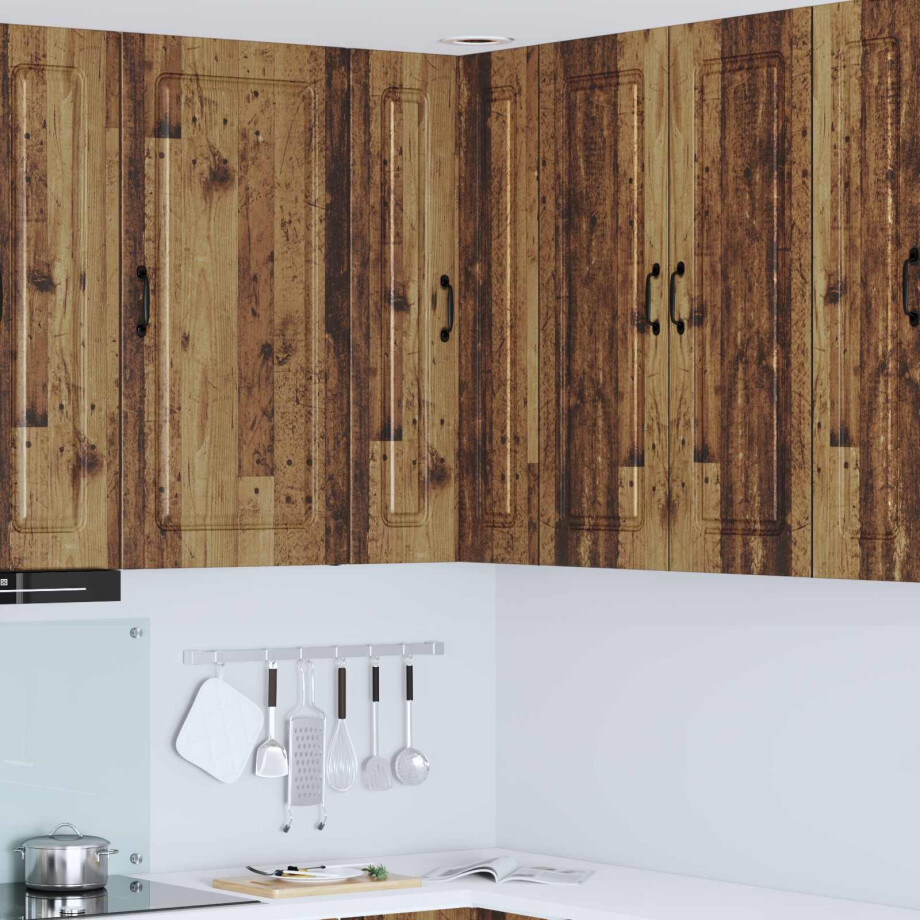 vidaXL Vaatwasserpaneel Kalmar Oudhout 57 x 57 x 100 cm Bewerkt hout afbeelding 1