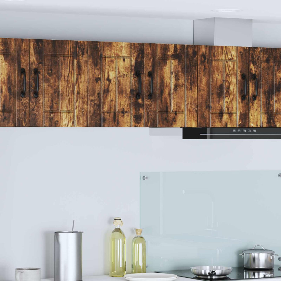 vidaXL Wandkast LUCCA 2 pcs Gerookt eiken 30 x 31 x 40 cm Bewerkt hout vidaXL Wandkast LUCCA 2 pcs Gerookt eiken 30 x 31 x 40 cm Bewerkt hout afbeelding 1