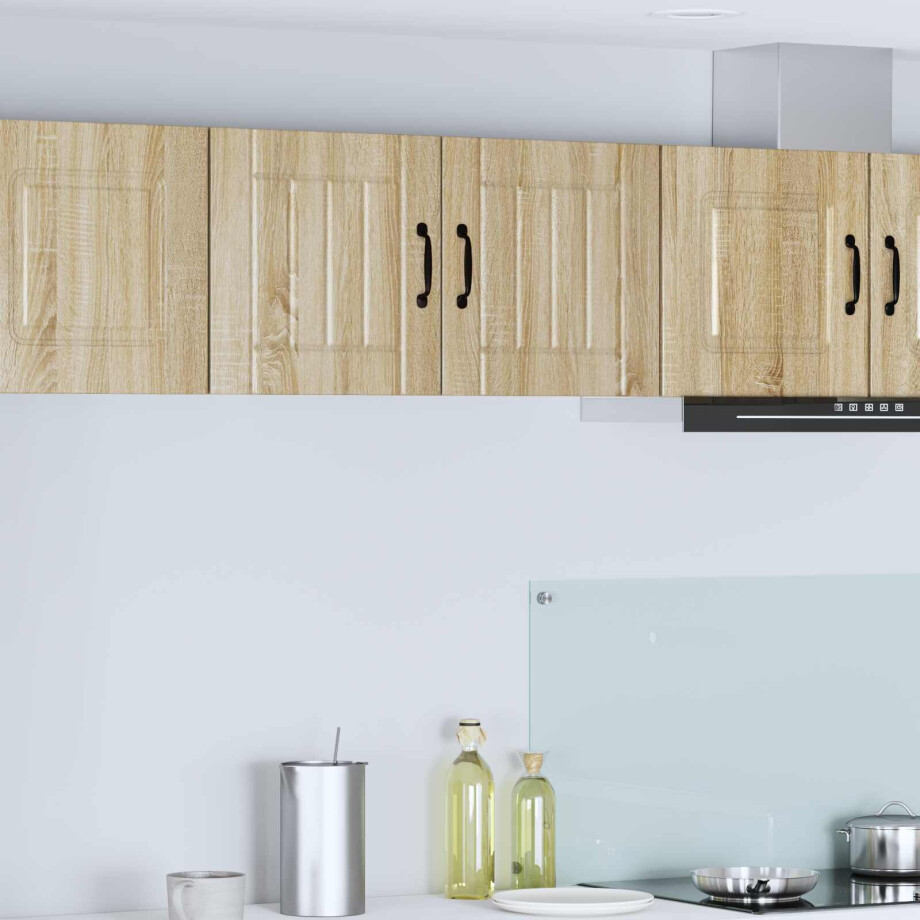 vidaXL Wandkast LUCCA 2 pcs Sonoma Eiken 40 x 31 x 40 cm Bewerkt hout vidaXL Wandkast LUCCA 2 pcs Sonoma Eiken 40 x 31 x 40 cm Bewerkt hout afbeelding 1