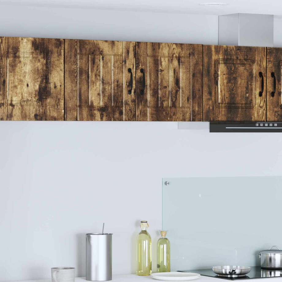 vidaXL Wandkast LUCCA Gerookt eiken 40 x 31 x 40 cm Bewerkt hout vidaXL Wandkast LUCCA Gerookt eiken 40 x 31 x 40 cm Bewerkt hout afbeelding 1