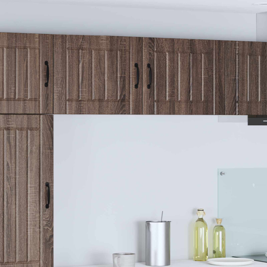 vidaXL Wandkast LUCCA 2 pcs Bruin eiken 50 x 31 x 40 cm Bewerkt hout vidaXL Wandkast LUCCA 2 pcs Bruin eiken 50 x 31 x 40 cm Bewerkt hout afbeelding 1