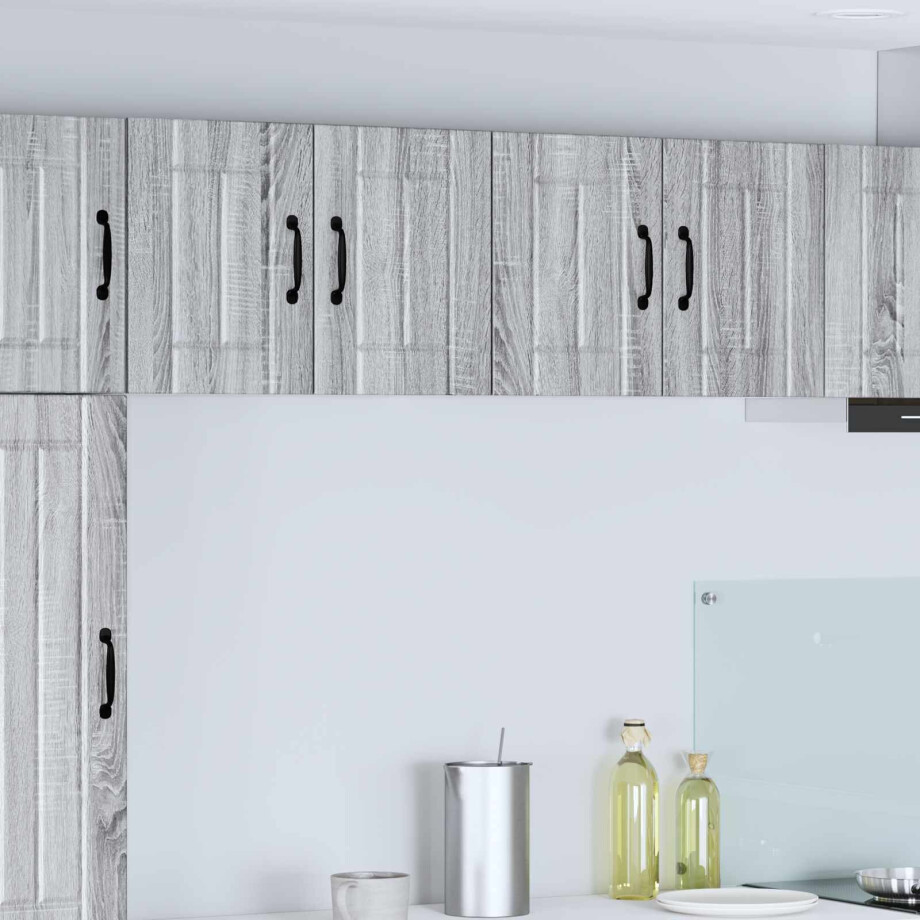 vidaXL Wandkast LUCCA 2 pcs Grijs sonoma 60 x 31 x 40 cm Bewerkt hout vidaXL Wandkast LUCCA 2 pcs Grijs sonoma 60 x 31 x 40 cm Bewerkt hout afbeelding 1
