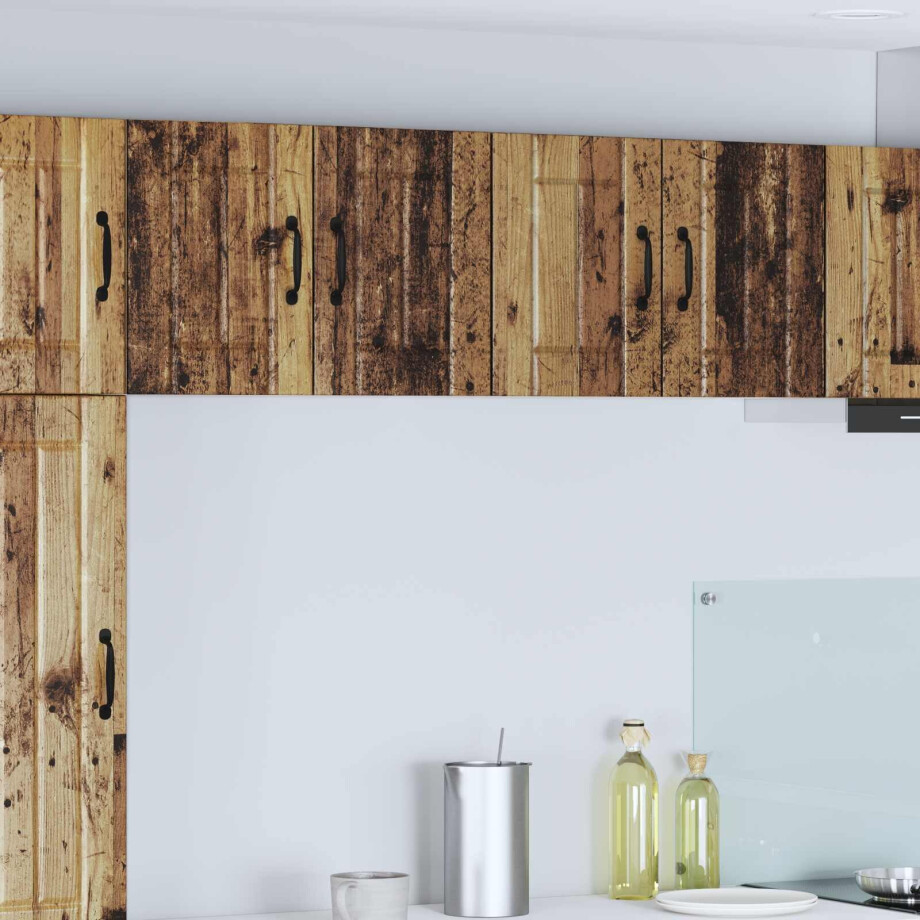 vidaXL Wandkast LUCCA 2 pcs Oud hout 60 x 31 x 40 cm Bewerkt hout vidaXL Wandkast LUCCA 2 pcs Oud hout 60 x 31 x 40 cm Bewerkt hout afbeelding 1