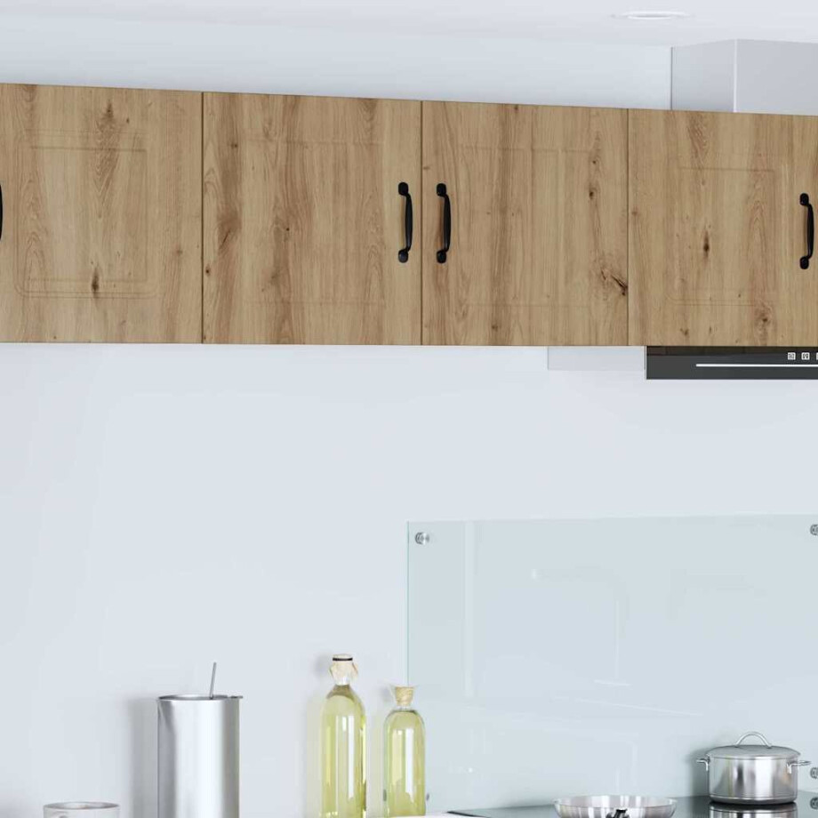 vidaXL Wandkast Lucca Artisanaal eiken 80 x 31 x 40 cm Bewerkt hout vidaXL Wandkast Lucca Artisanaal eiken 80 x 31 x 40 cm Bewerkt hout afbeelding 1