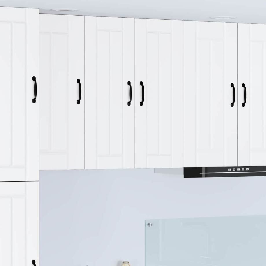 vidaXL Wandkast LUCCA Wit 30 x 31 x 80 cm Bewerkt hout vidaXL Wandkast LUCCA Wit 30 x 31 x 80 cm Bewerkt hout afbeelding 1