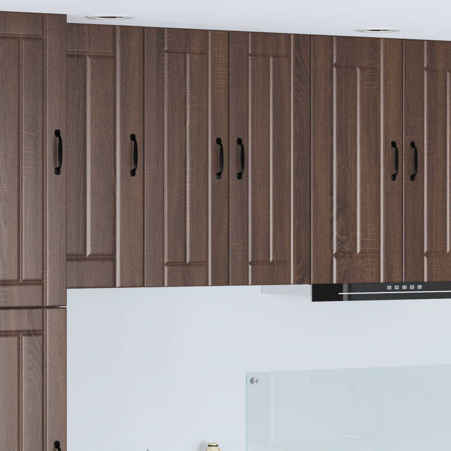 vidaXL Wandkast LUCCA Bruin eiken 30 x 31 x 80 cm Bewerkt hout vidaXL Wandkast LUCCA Bruin eiken 30 x 31 x 80 cm Bewerkt hout afbeelding 1